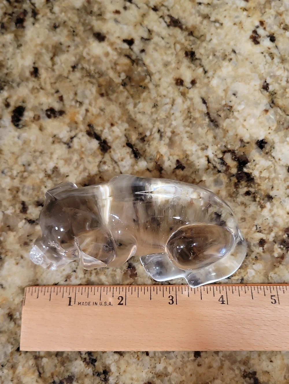 Princess House Crystal Sleeping Puppy Dog Figurine Glass Paperweight Vintage